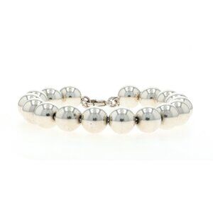 Tiffany & Co. HardWear 10mm Ball Beaded Bracelet 7 1/2" 7" Sterling Silver 925